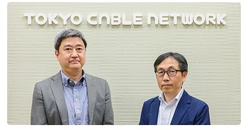 長井 慶氏 TCN 技術経営部 工事管理グループ グループ長(写真右)平澤友章氏 TCN 同係長